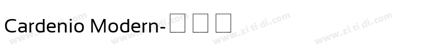 Cardenio Modern字体转换